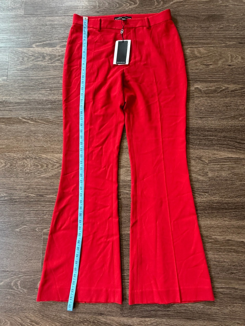 Ralph Lauren Bright Red Flare Pants -NWT - Picture 3 of 6